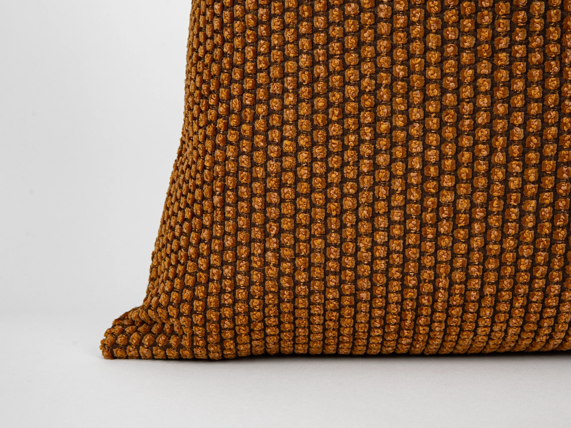 Burnt Orange Dotted Textured Pillow Cover
