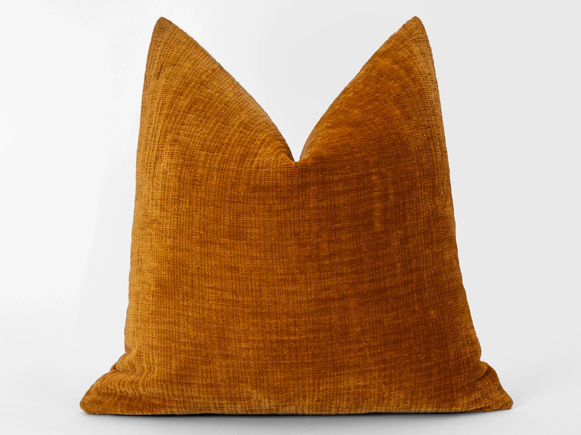 Burnt Orange Textured Pillow Cover