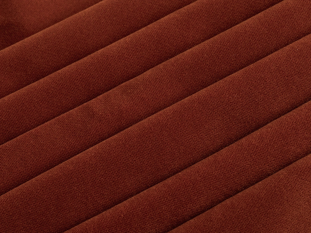 Burnt Orange Velvet Upholstery Fabric - Soft & Luxurious