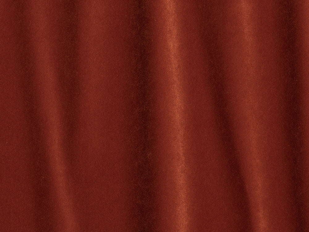 Burnt Orange Velvet Upholstery Fabric - Soft & Luxurious