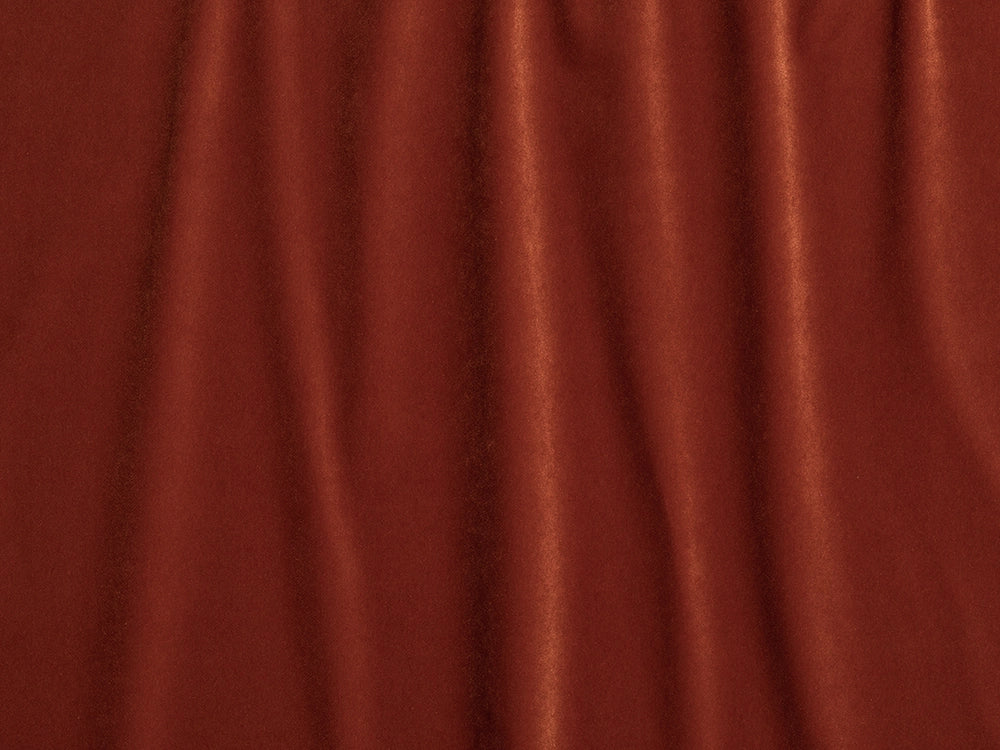 Burnt Orange Velvet Upholstery Fabric - Soft & Luxurious