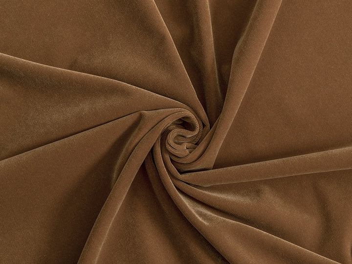 Camel Velvet Upholstery Fabric - Soft & Luxurious
