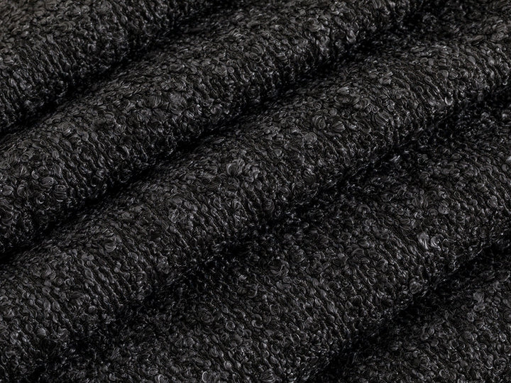 Charcoal Boucle Upholstery Fabric - Textured & Modern