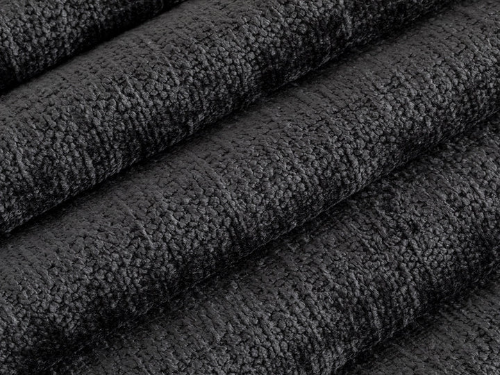 Charcoal Chenille Upholstery Fabric - Textured & Silky