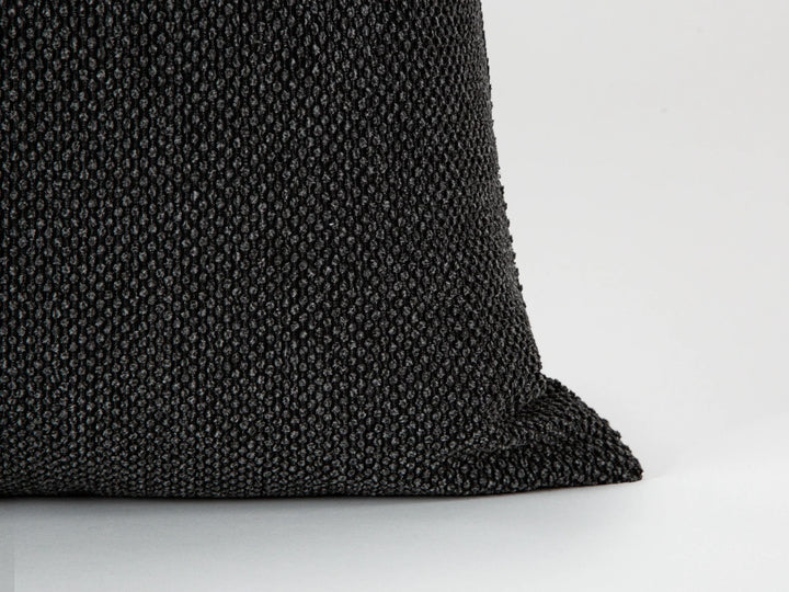 Charcoal Spotted Texture Pillow Cover