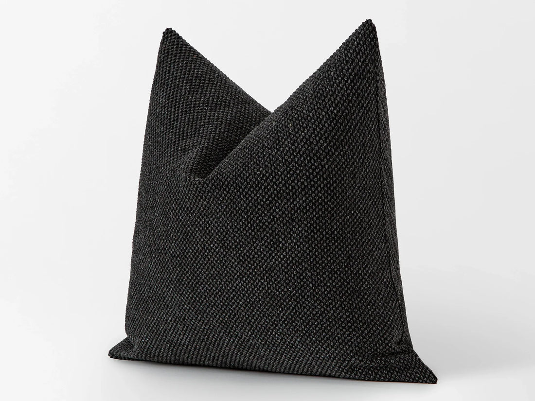 Charcoal Spotted Texture Pillow Cover