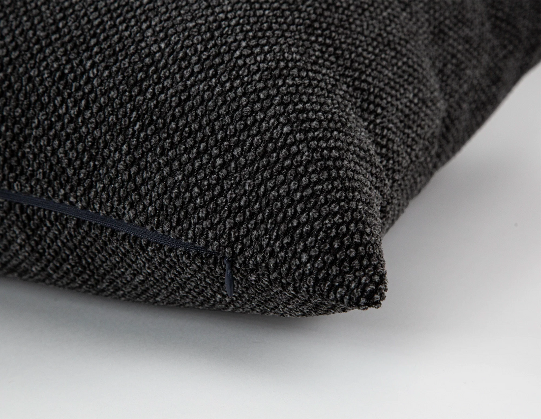 Charcoal Spotted Texture Pillow Cover