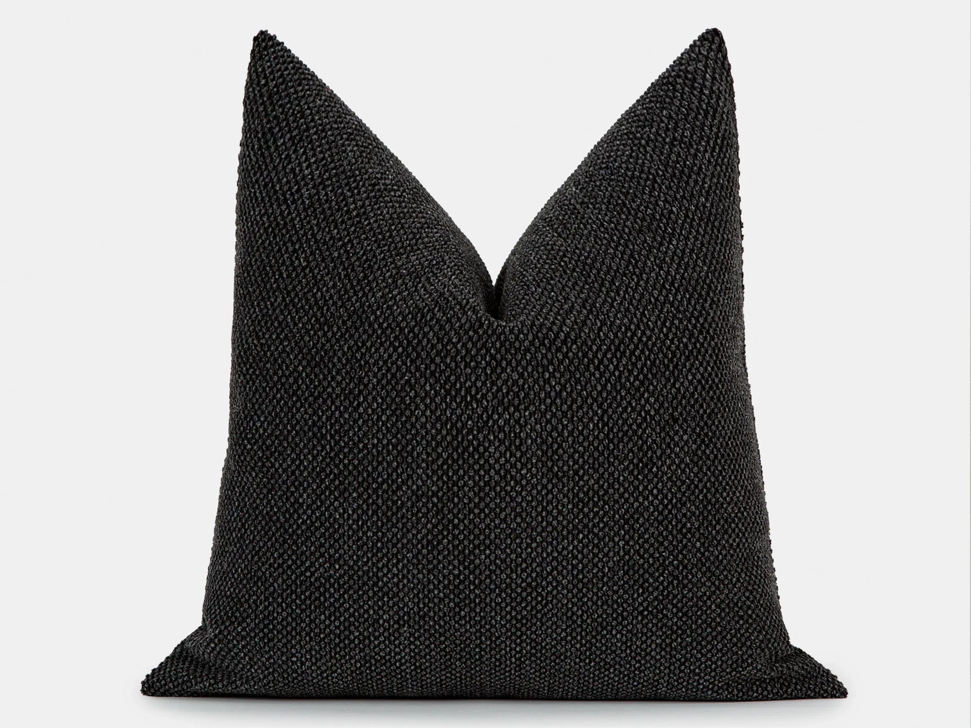 Charcoal Spotted Texture Pillow Cover