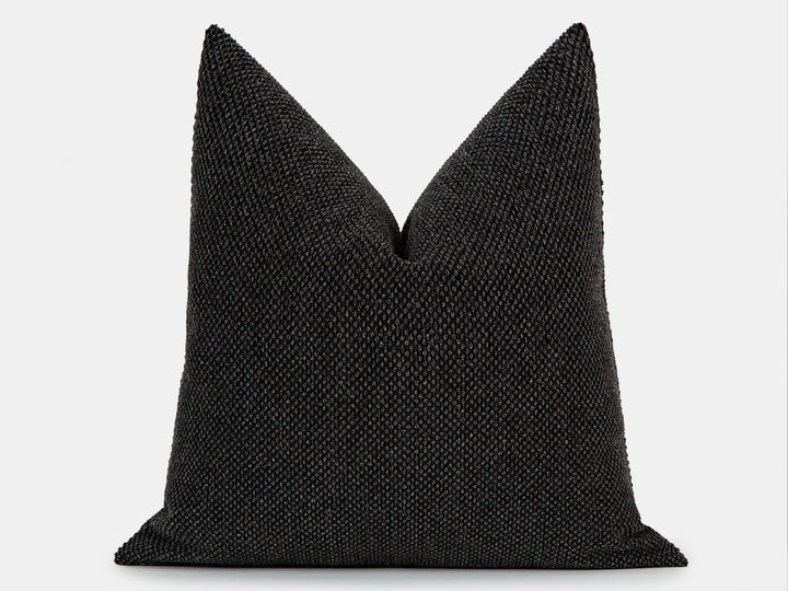 Charcoal Spotted Texture Pillow Cover