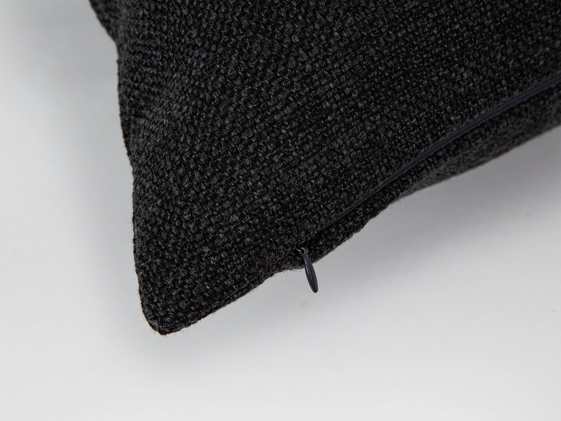 Charcoal Linen Pillow Cover