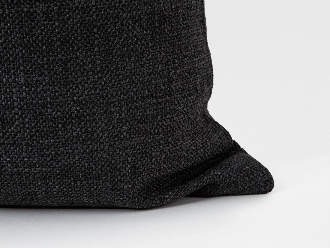 Charcoal Linen Pillow Cover