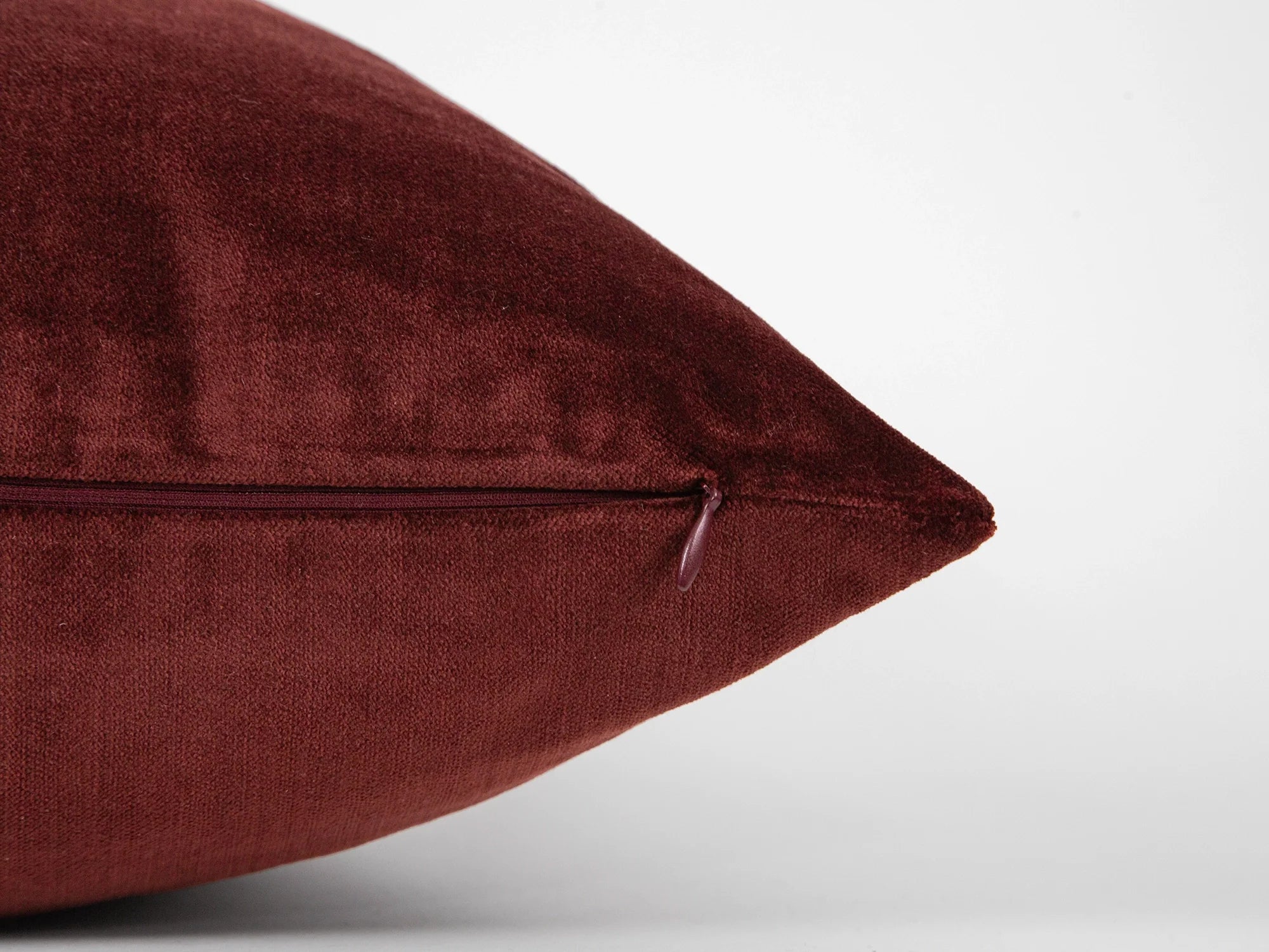 Chestnut Red Velvet Pillow Cover