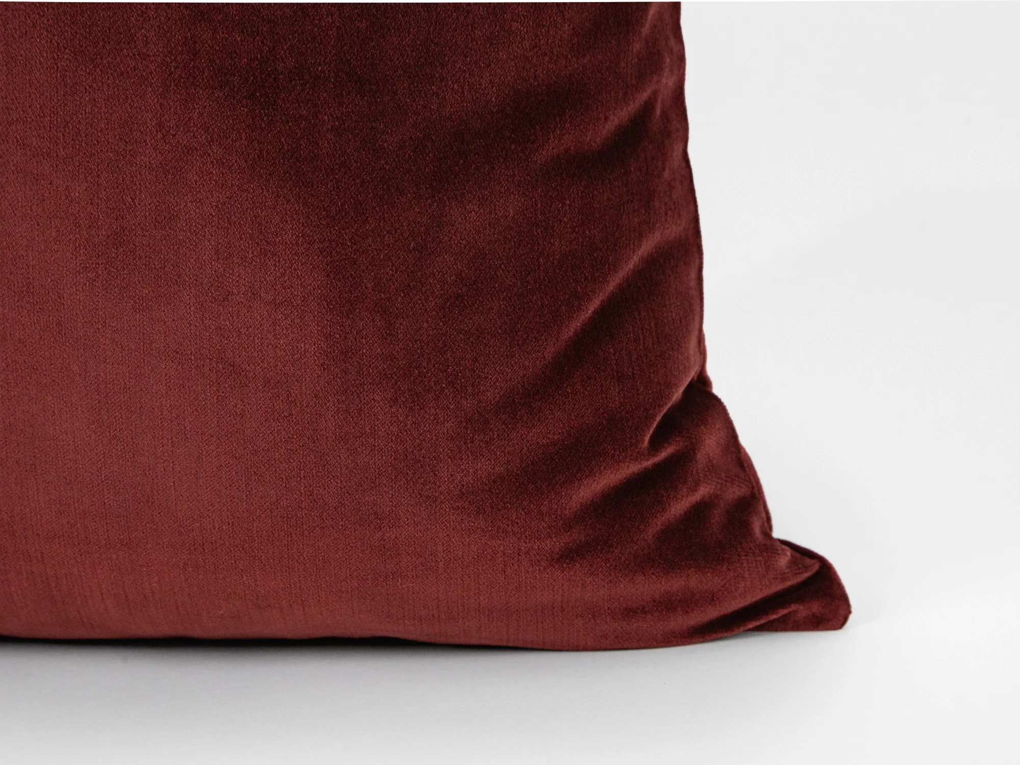 Chestnut Red Velvet Pillow Cover