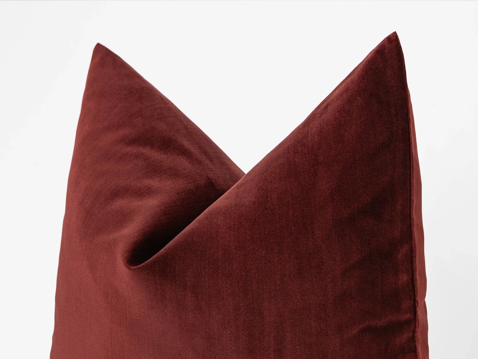 Chestnut Red Velvet Pillow Cover