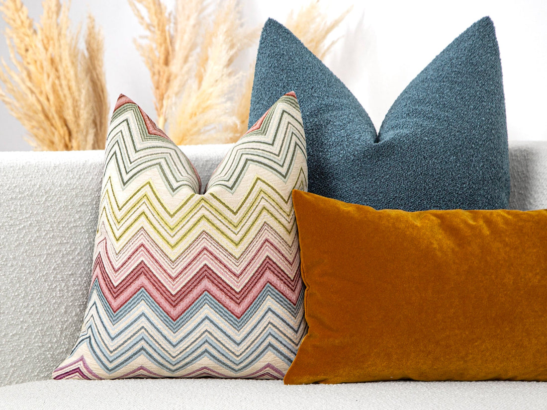 Colorful Chevron Pillow Cover