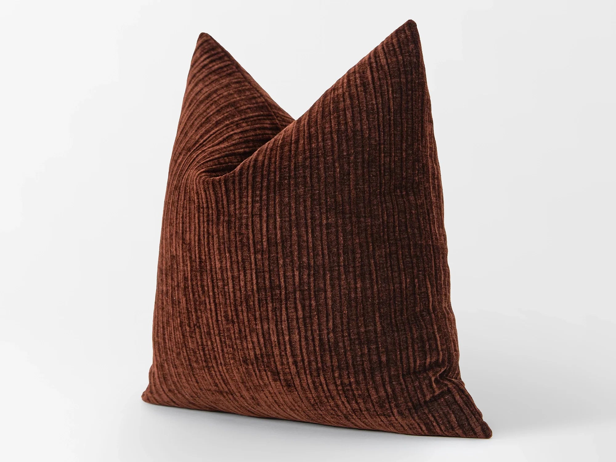 Chocolate Brown Corduroy Pillow Cover