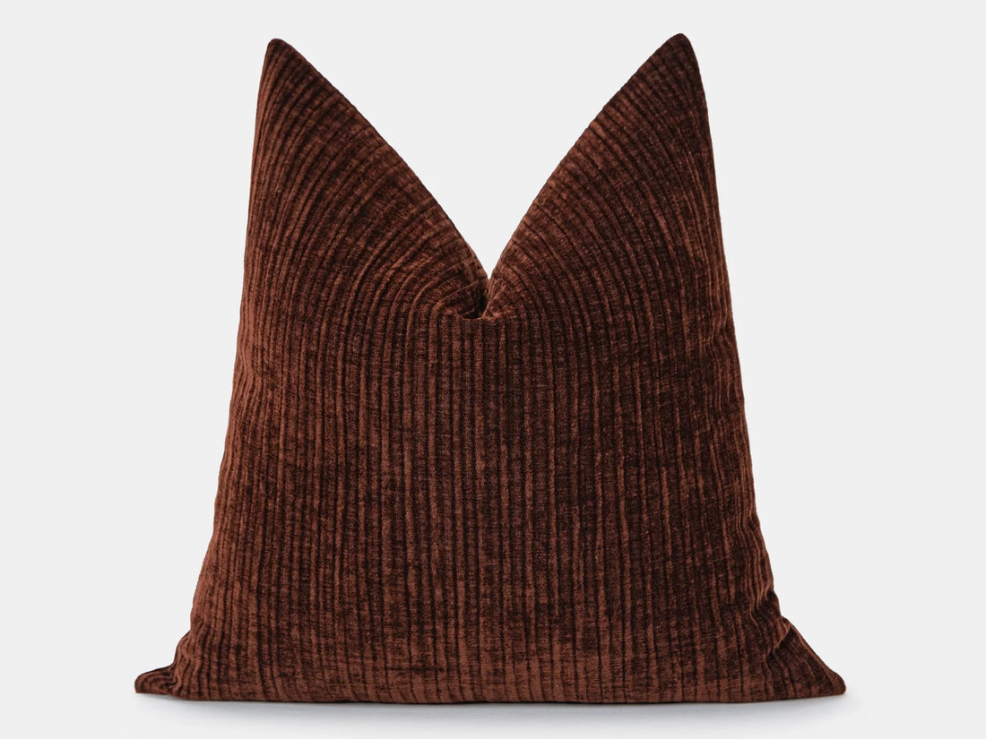 Chocolate Brown Corduroy Pillow Cover