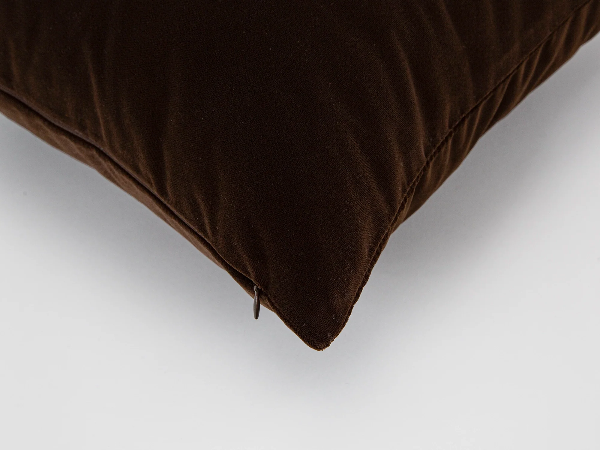 Chocolate Brown Velvet Pillow Cover