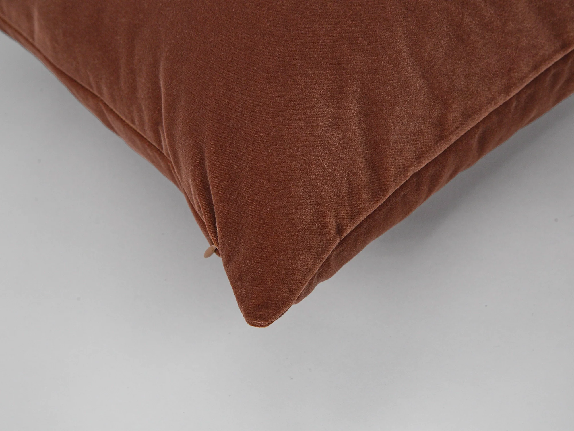 Cinnamon Brown Velvet Pillow Cover