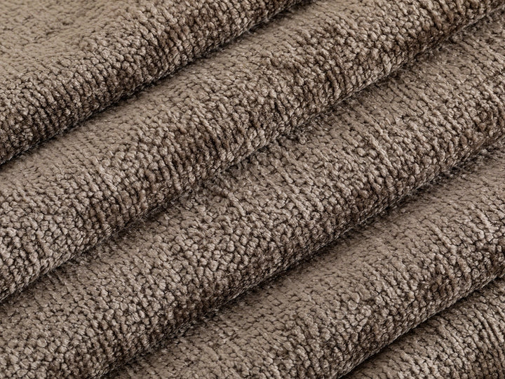 Coffee Chenille Upholstery Fabric - Textured & Silky