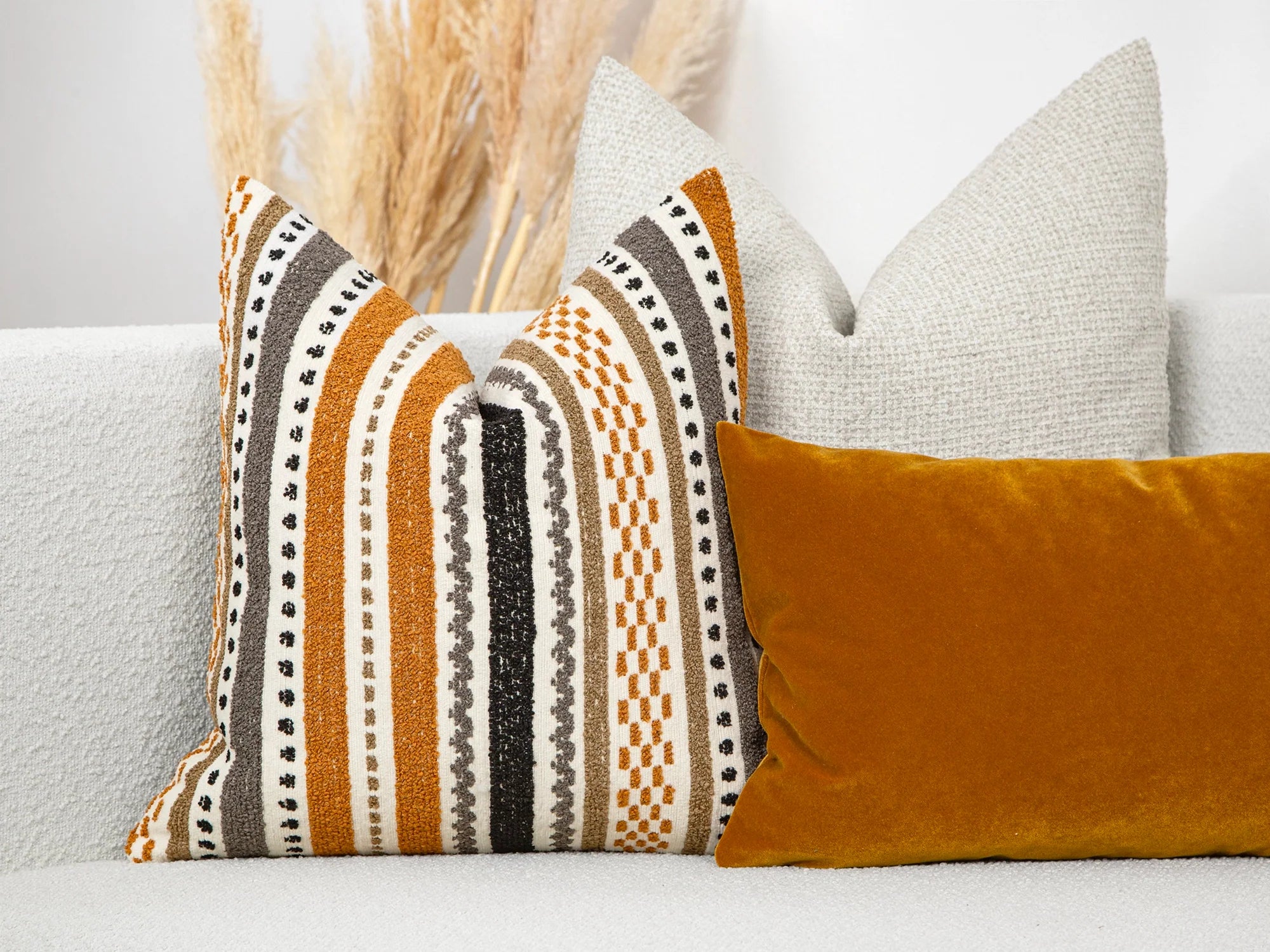 Colorful Textured Artisan Pillow Cover