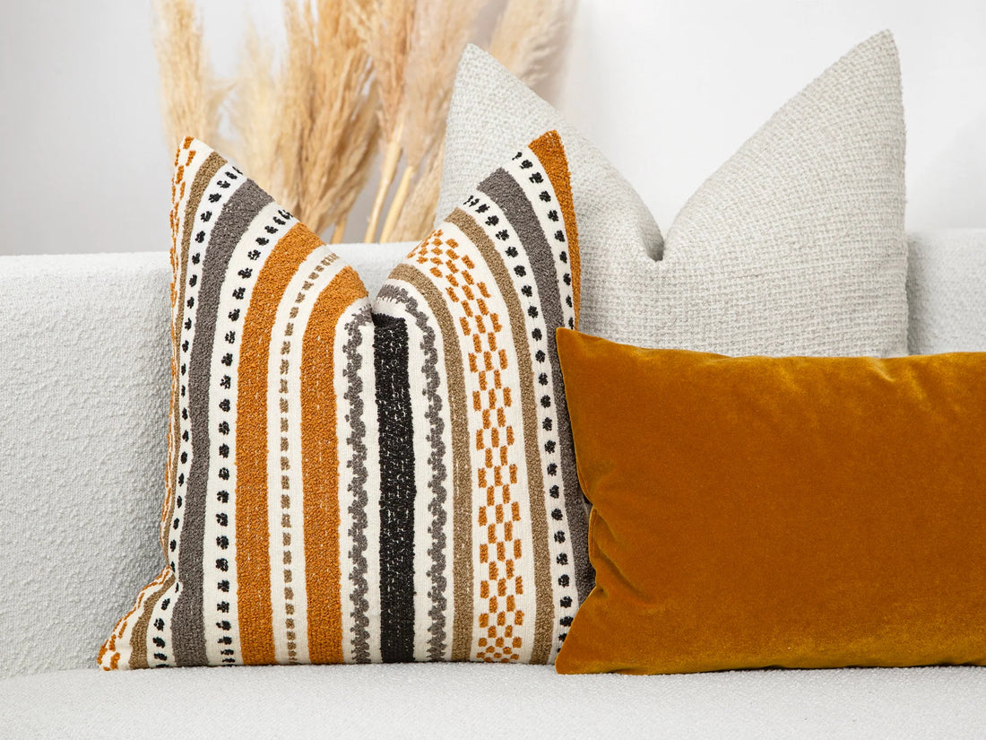 Colorful Textured Artisan Pillow Cover