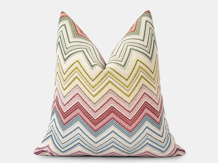 Colorful Chevron Pillow Cover