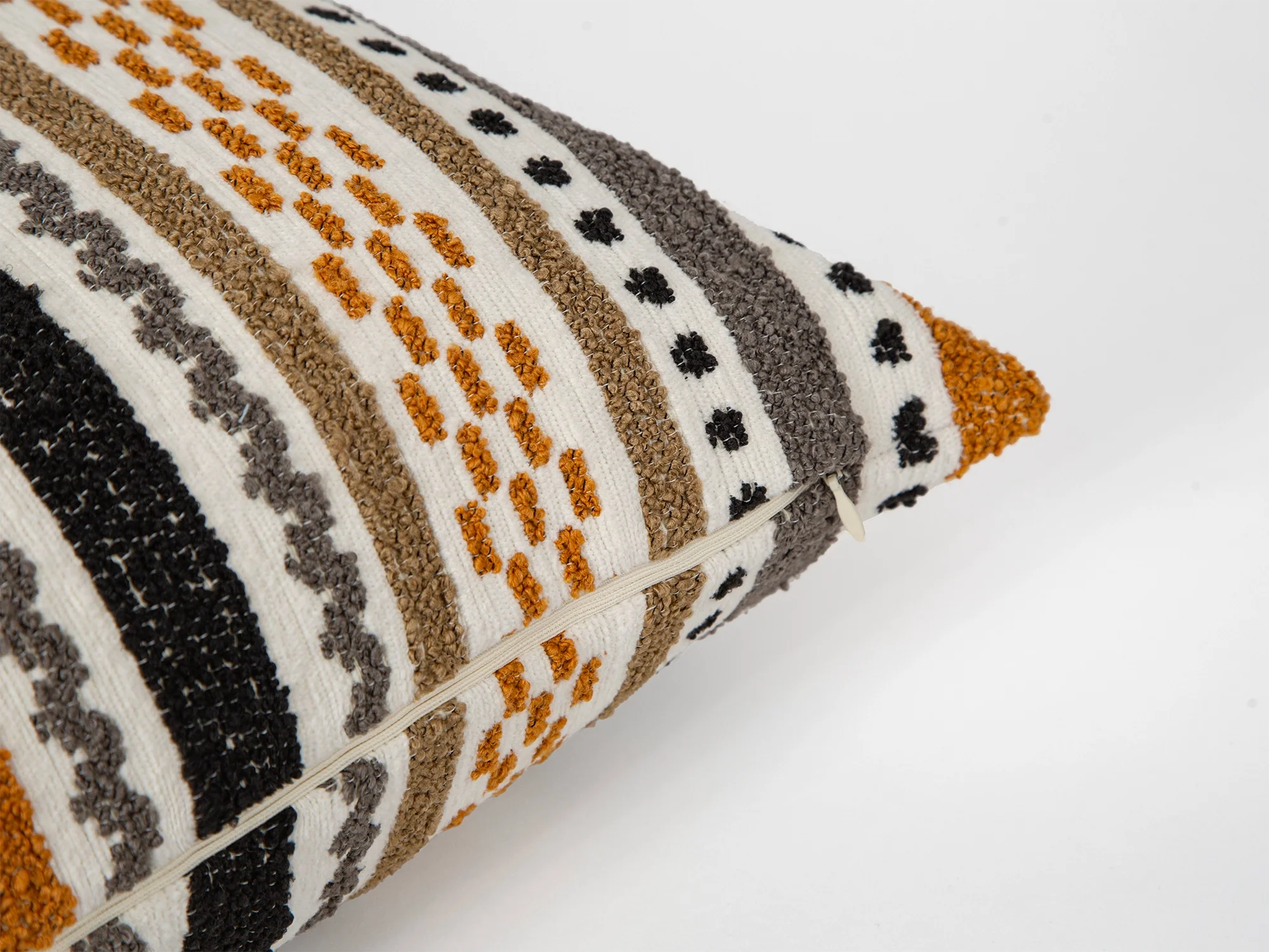 Colorful Textured Artisan Pillow Cover