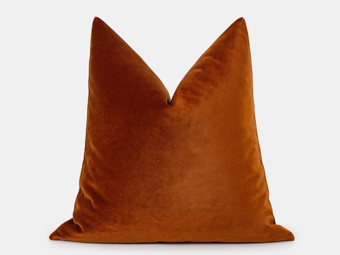 Copper Bronze Velvet Pillow Cover