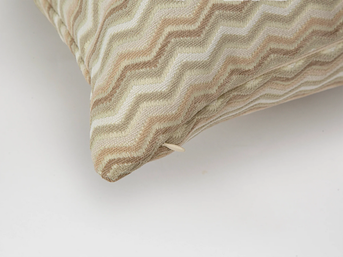 Cream Beige Chevron Pillow Cover