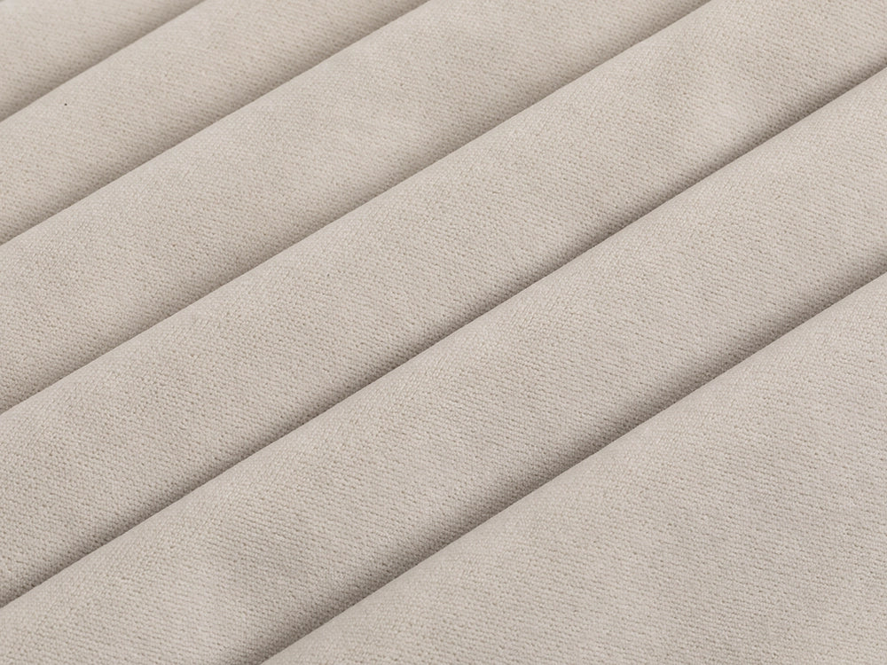 Cream Beige Velvet Upholstery Fabric - Soft & Luxurious
