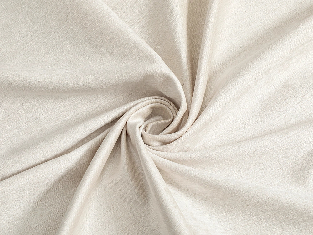 Cream Silky Upholstery Fabric - Luxury & Soft