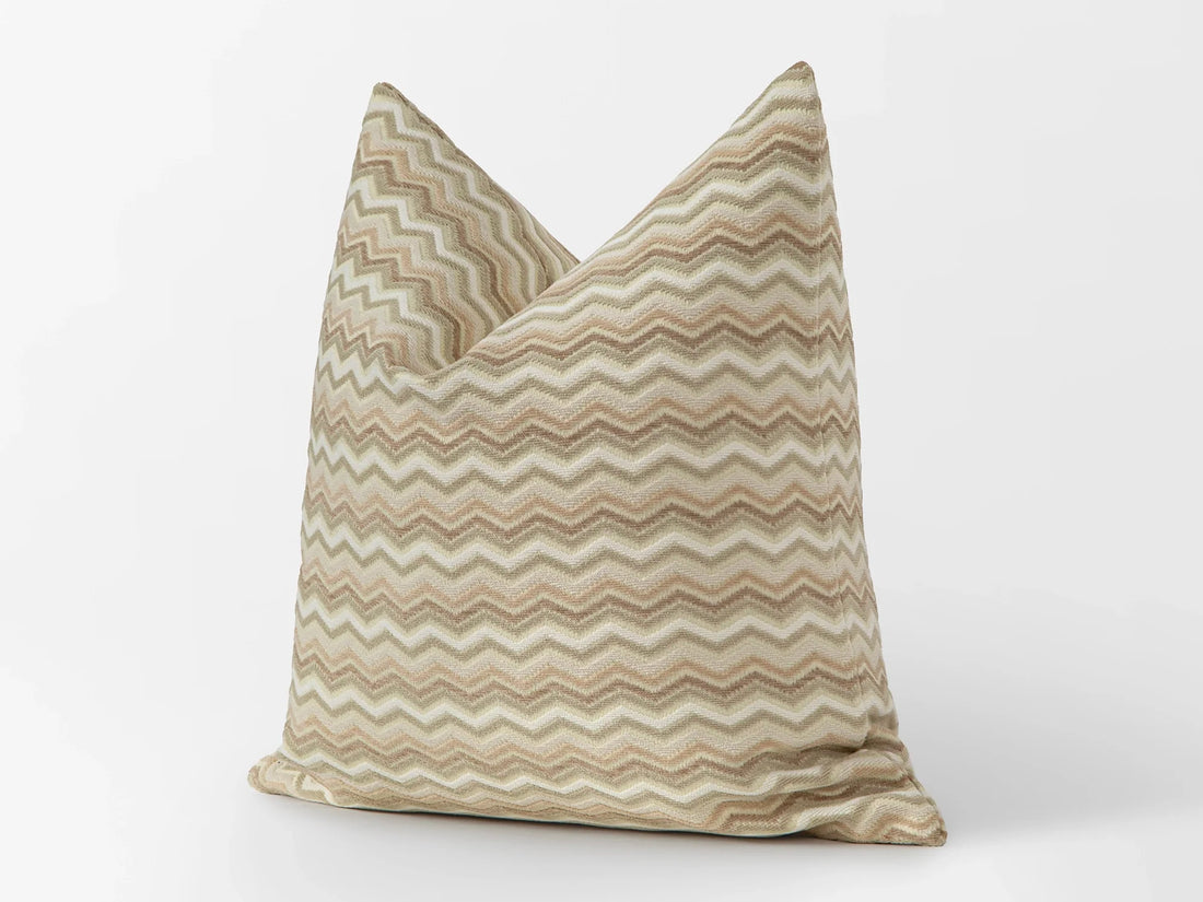 Cream Beige Chevron Pillow Cover