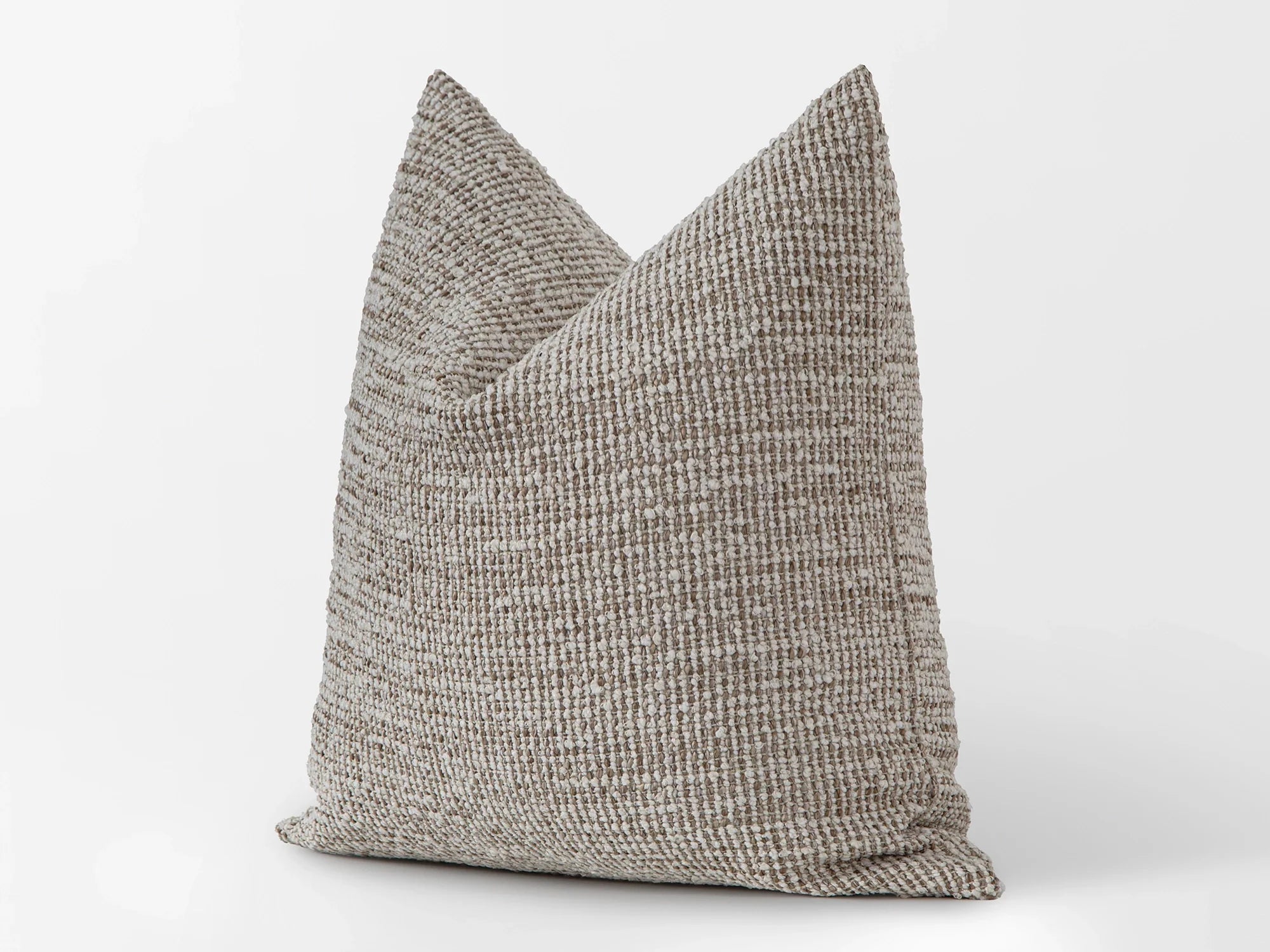 Beige Boho Textured Pillow Cover