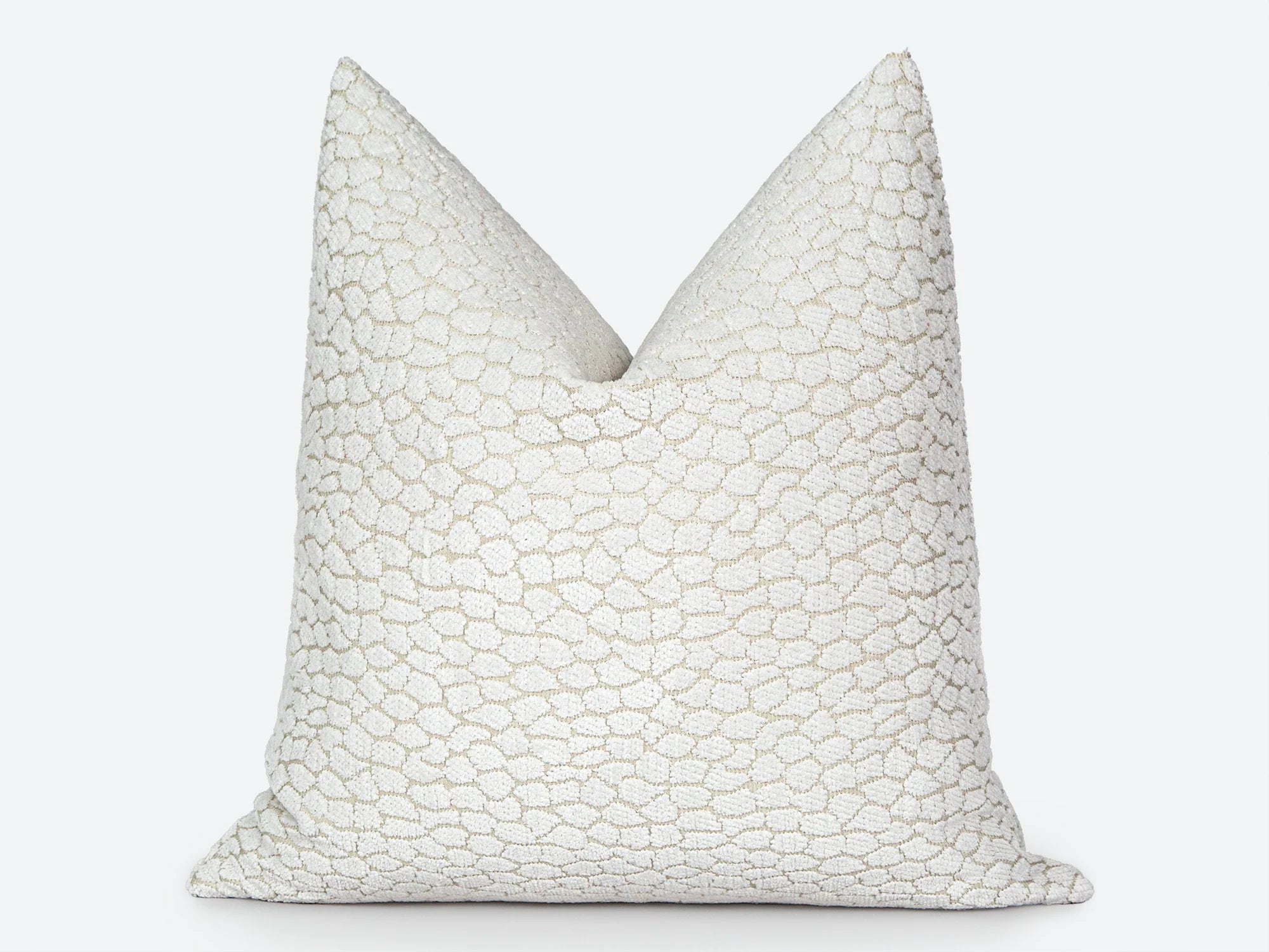 Ivory Textured Pillow Cover