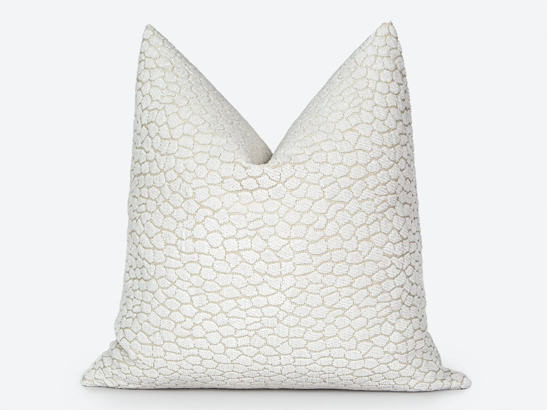 Ivory Textured Pillow Cover