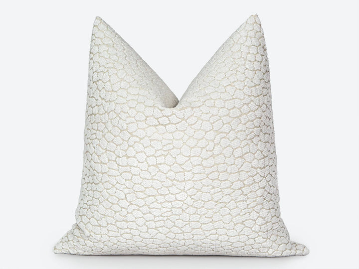 Ivory Textured Pillow Cover