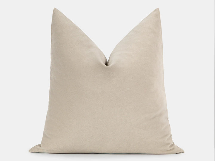 Cream Velvet Pillow Cover