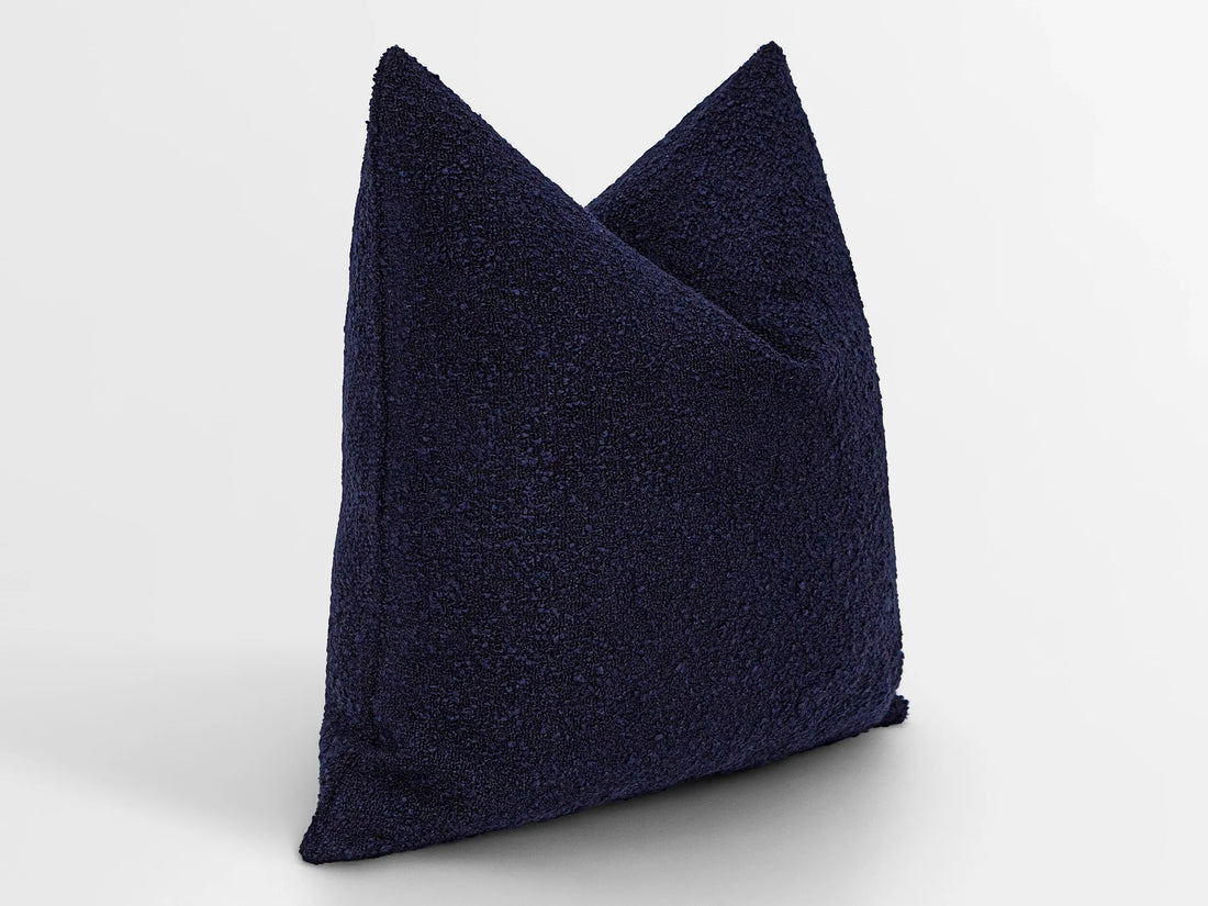Midnight Boucle Pillow Cover