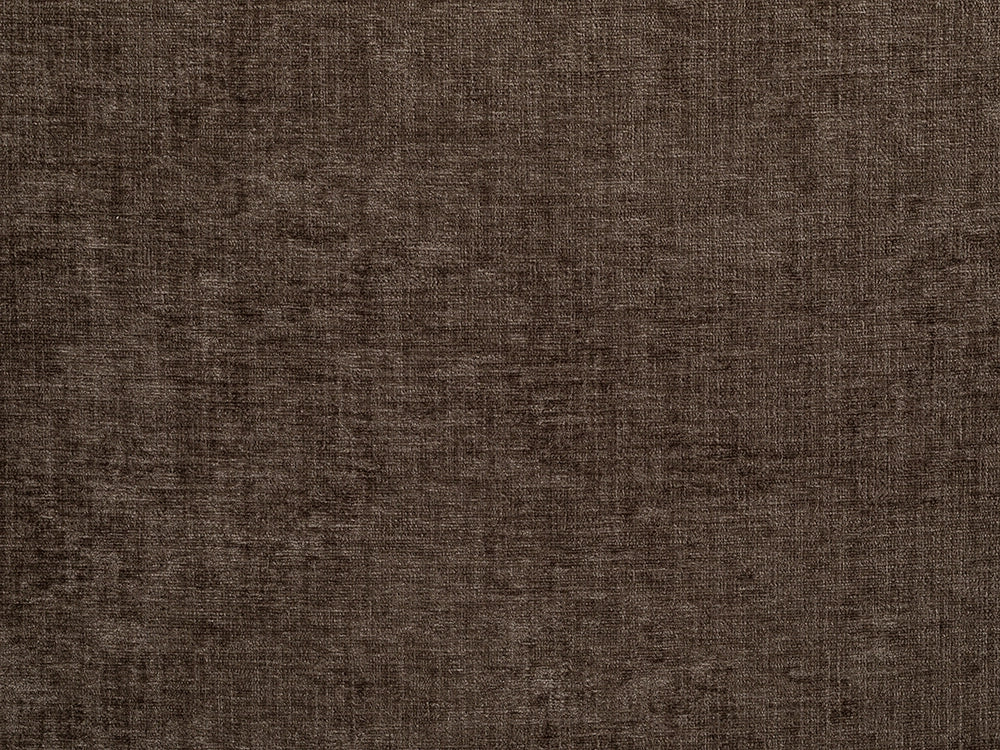 Dark Brown Chenille Upholstery Fabric - Textured & Silky