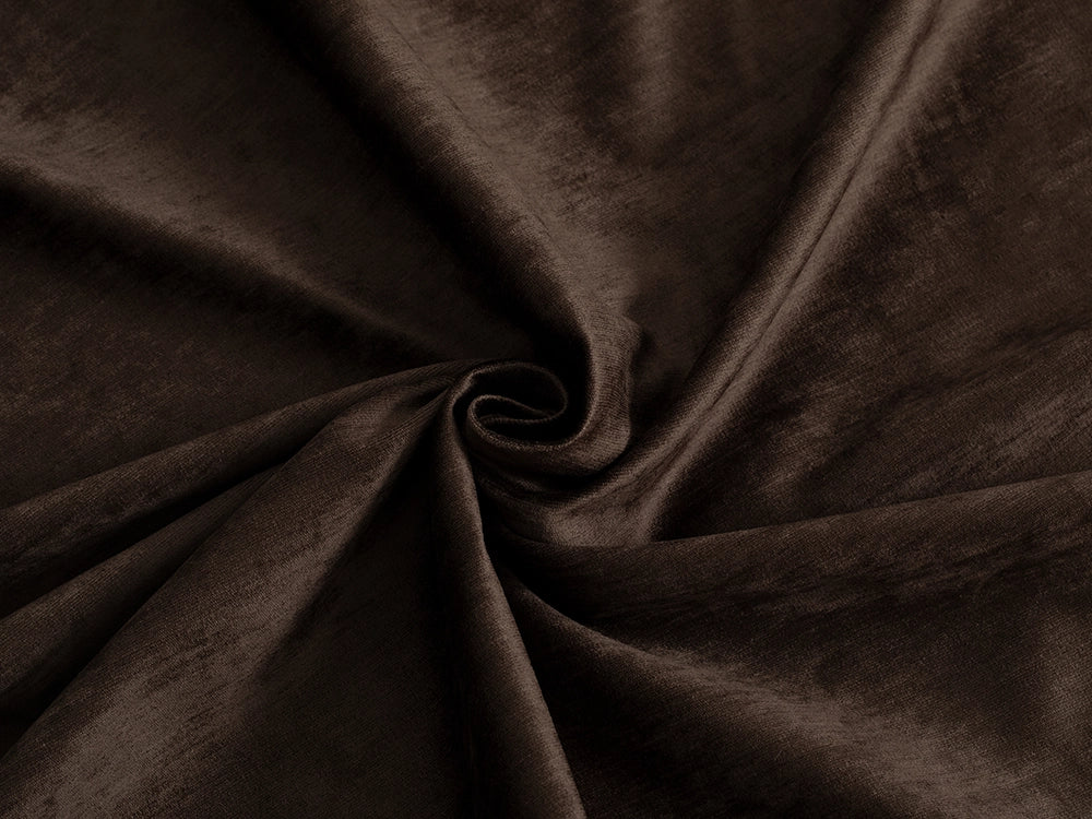 Dark Brown Silky Upholstery Fabric - Luxury & Bold