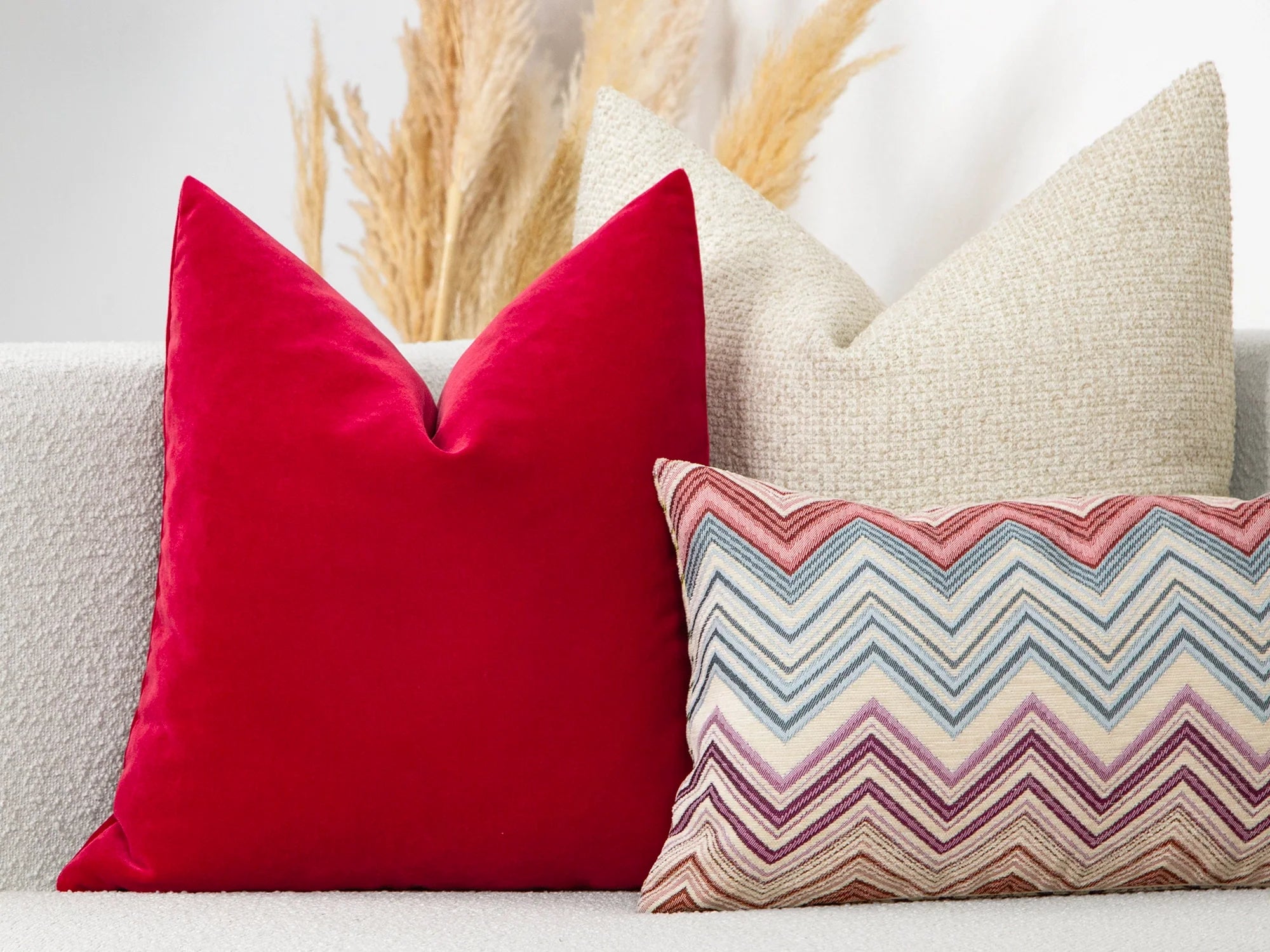 Dark Fuchsia Velvet Pillow Cover