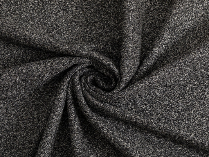 Dark Gray Boucle Upholstery Fabric - Cozy & Soft