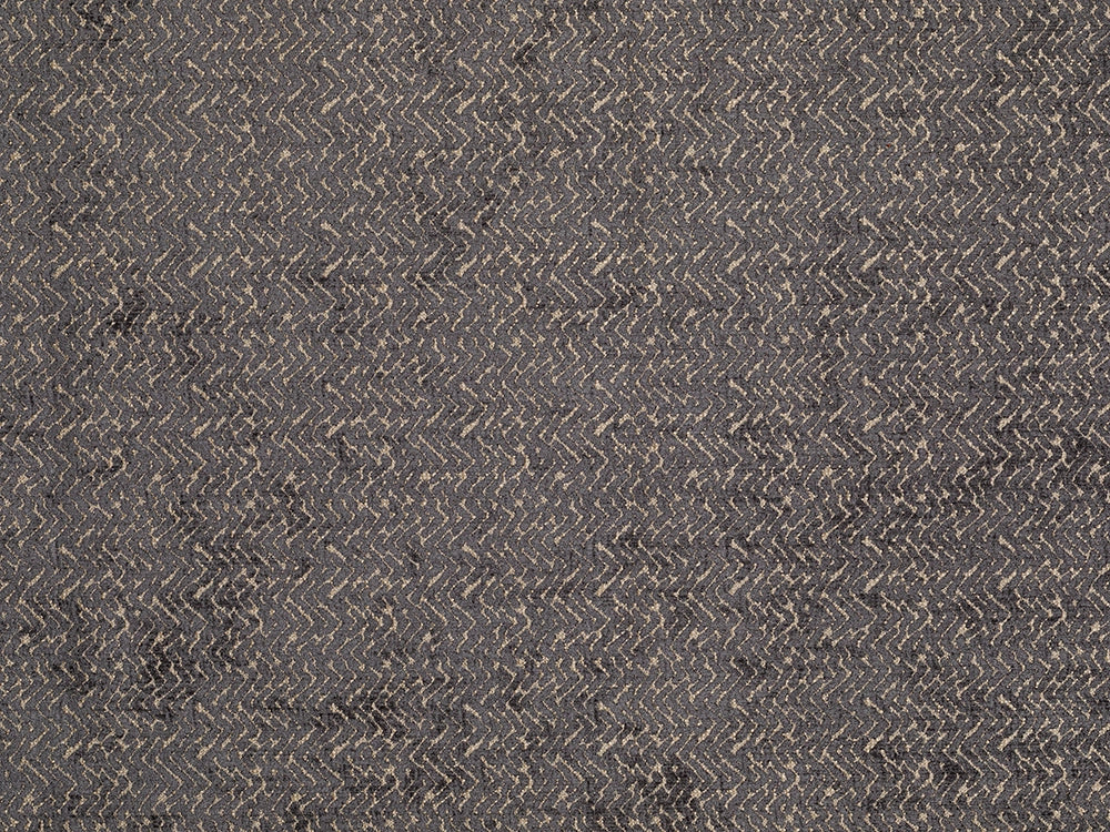 Dark Gray Chevron Upholstery Fabric - Textured & Durable