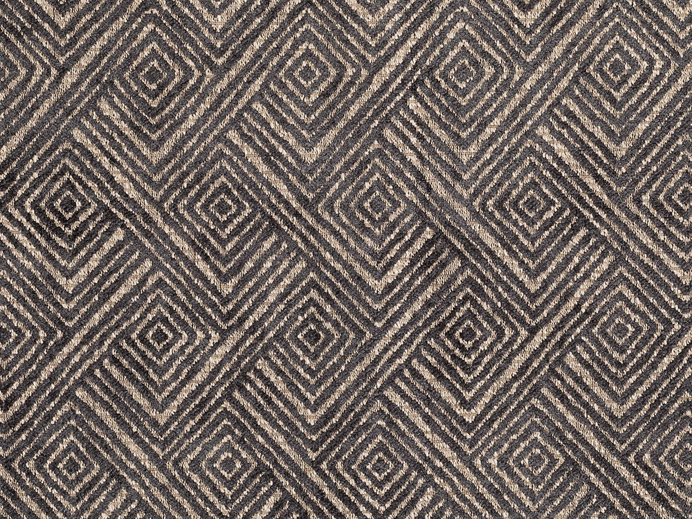 Dark Gray Geometric Upholstery Fabric – Textured & Soft