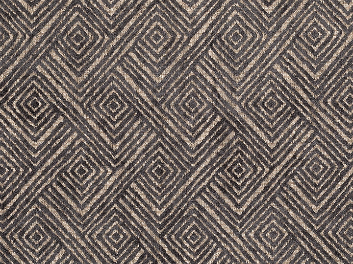 Dark Gray Geometric Upholstery Fabric – Textured & Soft