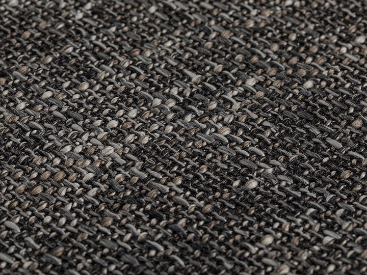 Dark Gray Woven Upholstery Fabric - Linen Look
