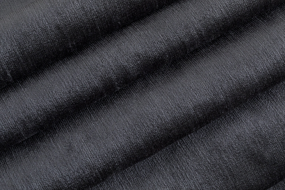 Dark Gray Silky Upholstery Fabric - Luxury & Durable