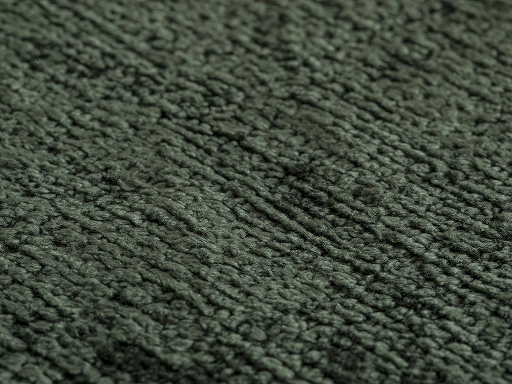Dark Green Chenille Upholstery Fabric - Textured & Silky