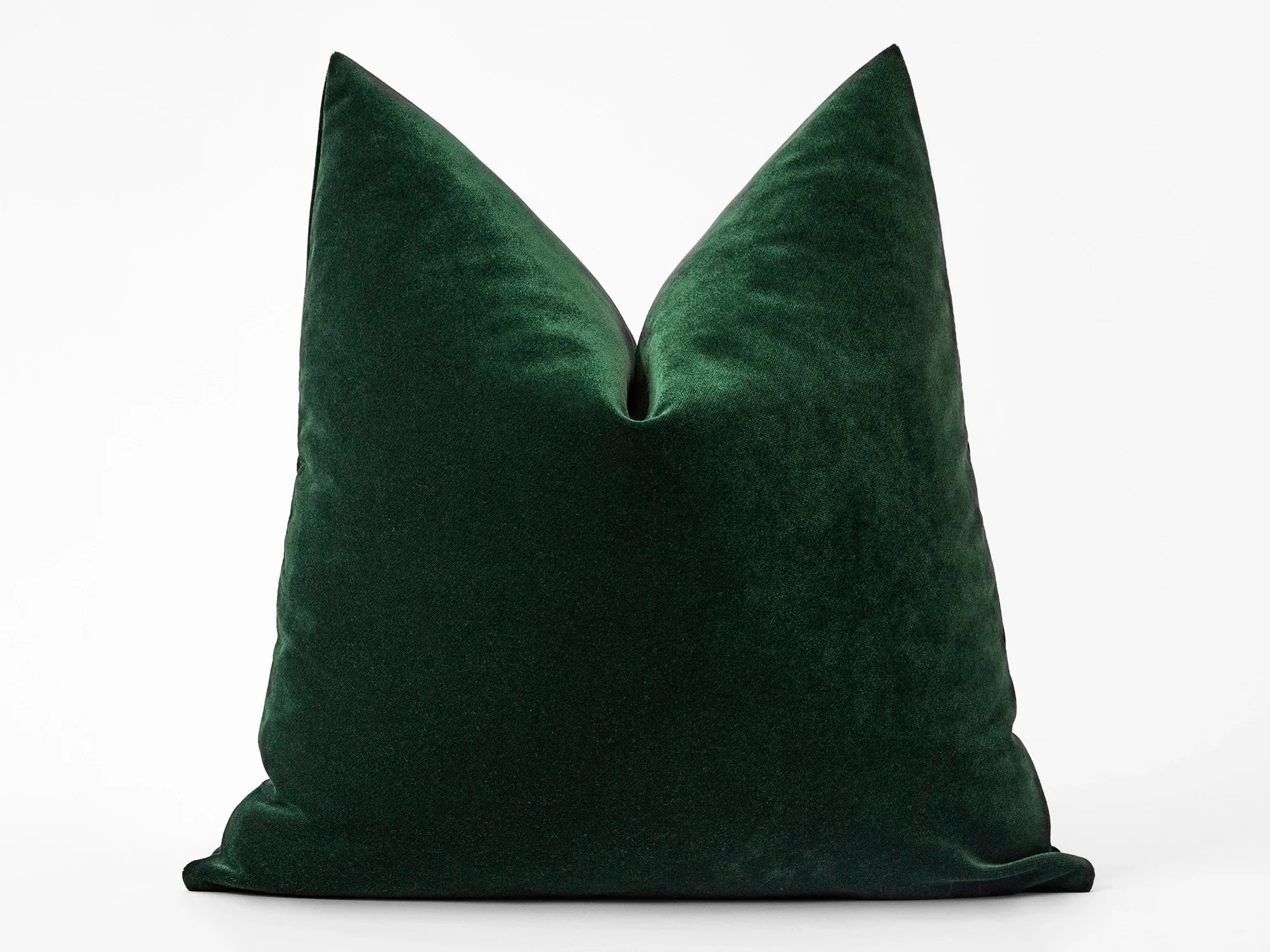 Dark Green Velvet Pillow Cover